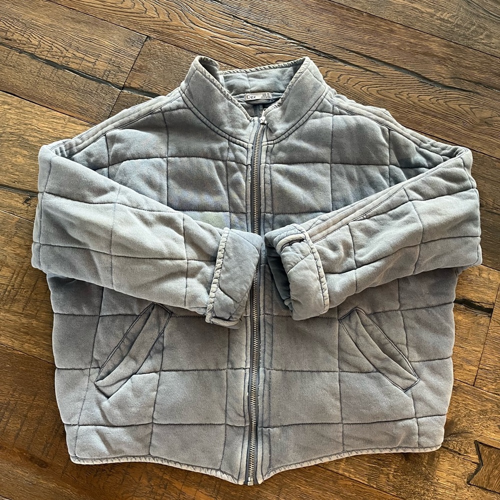 2/20$ Light blue  Quilted Jacket
